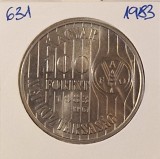 Hungary, Ungaria, 100 Forint FAO, 1983, KM#631, comemorativa, Europa