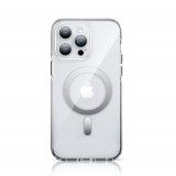 Cumpara ieftin Husa Cover Kingxbar Magsafe Crystal Series pentru iPhone 14 Plus Argintiu