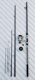 SET Feeder Lanseta OMEGA extensibila de la 3.30m pana la 3.90m 180gr+Mulineta VENETO XF6000, Baracuda