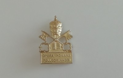 QW9 J 7 - Insigna - tematica arta - Opera romana Pellegrinaggi foto