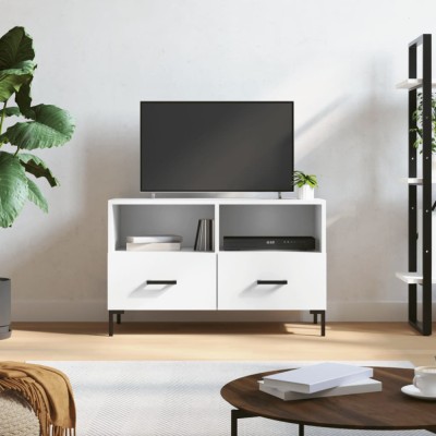 Gossi comoda tv, alb, 80x36x50 cm, lemn prelucrat foto