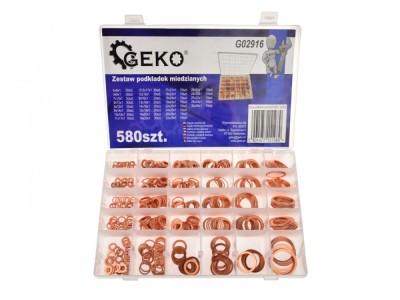 Set saibe cupru, 580 elemente, Geko G02916 foto