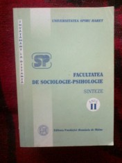 z2 Facultatea de sociologie psihologie - sinteze II