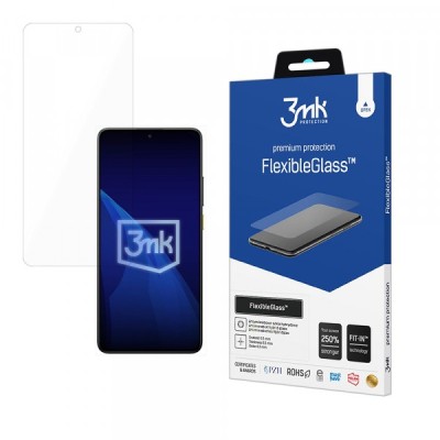 Folie de protectie Ecran 3MK FlexibleGlass pentru Xiaomi Poco X7 Pro, Sticla Flexibila, Full Glue foto