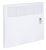 Convector de perete sau pardoseala iVigo EPK 500 W White,Digital, control electronic, Termostat de siguranta, termostat reglabil, IP 24, pentru 6 mp,