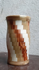 Vaza Torso din lemn masiv foto