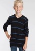 Pulover baieti bumbac tricotat KIDSWORLD negru Marimea 140/146, 10-11 ani