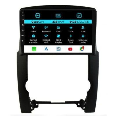 Navigatie Dedicata Kia Sorento (2009 - 2012), 9Inch, 2Gb Ram, 64Gb Stocare, Carplay foto