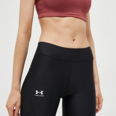 Under Armour pantaloni scurți de antrenament Authentics culoarea negru, neted, medium waist