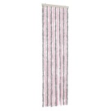 Cumpara ieftin Perdea pentru insecte, gri argintiu si roz, 56x185 cm, chenille