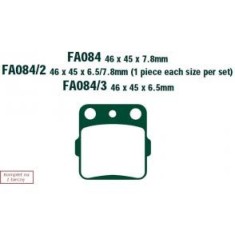 Klocki Ham. Moto. Arctic Cat (Atv) 400 Dvx Sport (04-08) 277319 EBCFA084TT