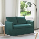 vidaXL Canapea 120cm Verde &icirc;nchis Metal 42024514