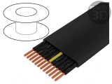 Cablu Electric H07VVH6-F 12x1,5mm2 Negru Neecranat 450/750V
