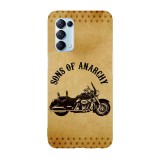 Husa compatibila cu Oppo A54 5G, Viceversa, model Motorcycle Sons of Anarchy, Silicon, TPU, Transparent, Carcasa