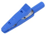 Bornă crocodil albastră 8A 60V HIRSCHMANN T&amp;M MA 1 S