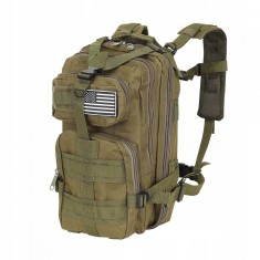 Ghiozdan/rucsac tactic, Trizand, 5 compartimente, poliester 600D, verde, 26 L, 28x16x44 cm foto