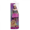 BARBIE PAPUSA BARBIE FASHIONISTA BLONDA CU PARUL PRIN IN COADA SI FUSTA ROZ SuperHeroes ToysZone, Mattel