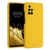 Cumpara ieftin Husa pentru Xiaomi Redmi 10, Silicon, Galben, 56153.143, kwmobile, Carcasa