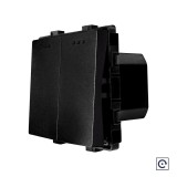 Cumpara ieftin Intrerupator dublu mecanic cu revenire LUXION, negru, modul