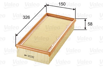 VALEO 585282 Filtru aer foto