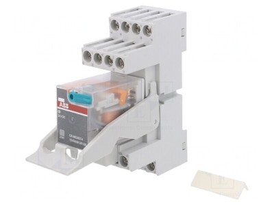 Releu intermediar 4PDT 24VDC pentru șină DIN foto