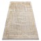 Covor modern DUKE 51523 bej / auriu - Cadru, structurat, foarte moale, franjuri, 180x270 cm