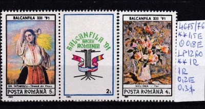 1991 Balkanfila XIII &amp;#039;91 LP1260 MNH Pret 1,5+1 Lei foto