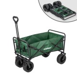 Cărucior de plajă premium pliabil, verde