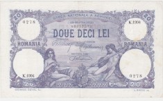 ROMANIA 20 lei 1920 VF foto