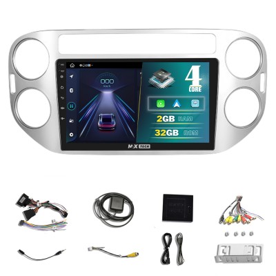 Navigatie Volkswagen Tiguan 2006 - 2016 dedicata Android 13, MaxTech&amp;reg;, 9 inch, 2 GB Ram 32 GB Rom, G foto