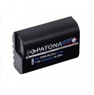 Acumulator Patona Platinum DMW-BLK22 2250mAh replace Panasonic Lumix DC-S5 G9 GH5 GH5S-1346 foto