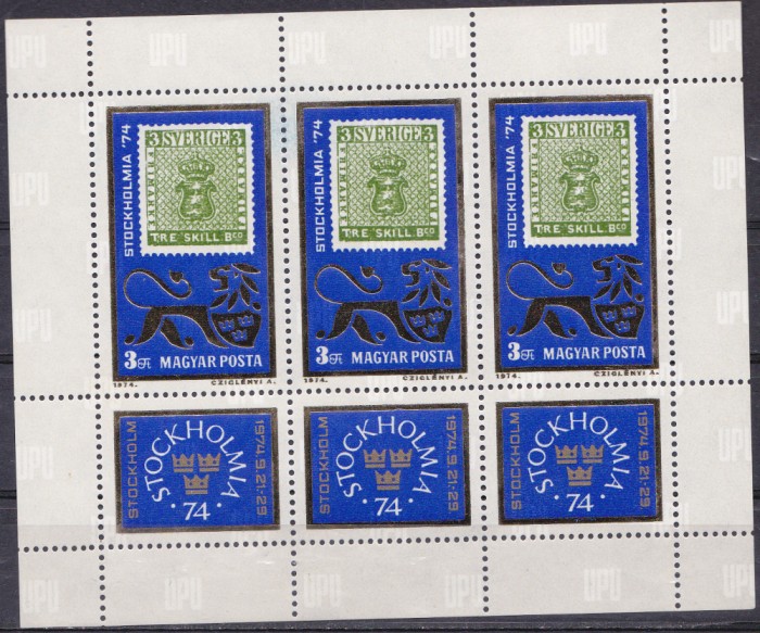 TSV % - 1974 MICHEL 2981 UNGARIA BLOC, MNH/** LUX