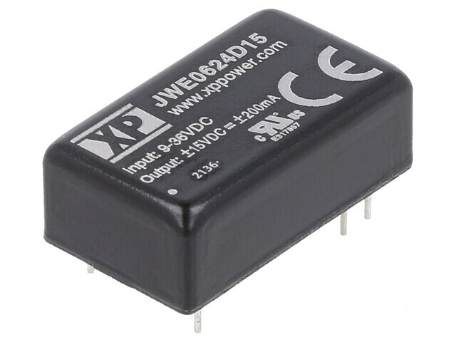 Convertor DC/DC 6W Intrare 9-36V Ieșire 15V/-15V DIP16