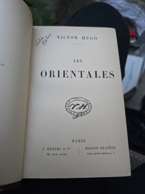 Les Orientales - Victor Hugo foto
