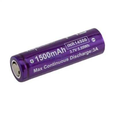 Acumulator 14500 cu terminal plat 3.7V VAPCELL F15 INR14500 1500mAh descarcare 3A foto