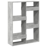 Cumpara ieftin Biblioteca, gri beton, 100x33x135 cm, lemn prelucrat