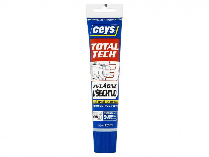 Adeziv Ceys TOTAL TECH EXPRESS, transparent, tub 125 ml