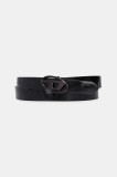 Diesel curea OVAL D LOGO B-1DR 20 belt femei, culoarea negru, X09727.P1660