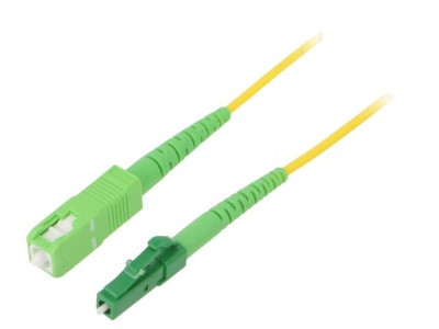 Patch Cord Fibra Optica OS2 LC/APC-SC/APC 1m Galben foto