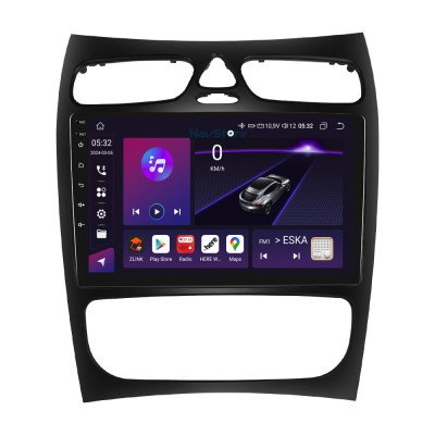 Navigatie Android Dedicata Mercedes Benz C-Class W203 CLK W209 (2000 - 2005), 9Inch, 8Gb Ram, 128Gb Stocare, Bluetooth, WiFi, Carplay foto