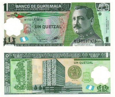 Guatemala 1 Quetzal 17.10.2012 P-115c UNC foto