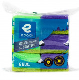 Bureti colorati pentru vase cu caneluri Epack, 6 buc set