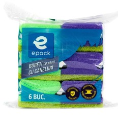 Bureti colorati pentru vase cu caneluri Epack, 6 buc set