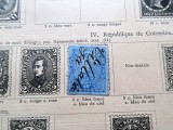 Timbru clasic Columbia 5 Centavos albastru, Republica Columbia, ștampilat -A42