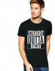 Tricou negru barbati - Straight Outta Bacau - XL, THEICONIC