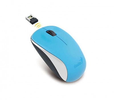 Mouse genius nx-7000 wireless pc sau nb wireless 2.4ghz optic 1200 dpi butoane/scroll 3/1 albastru foto