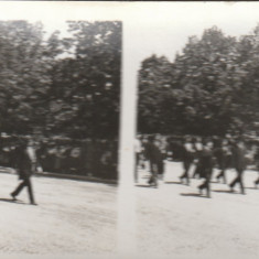 Romania 1932-Fotografie stereoscopica,10 Mai-Defilarea Ofiterilor de Rezerva