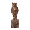 Bufnita inteleapta-statueta din bronz cu un soclu din marmura XT-121, Animale