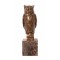 Bufnita inteleapta-statueta din bronz cu un soclu din marmura XT-121