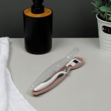 Husă Periuță de Dinți, Culoare Nude, Lungime 20.5cm, Plastic, Capac Transparent, Oem